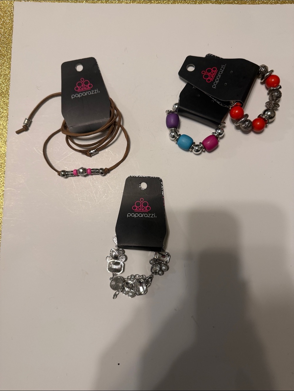 Paparazzi Colorful Bead and Charm Bracelet Trio